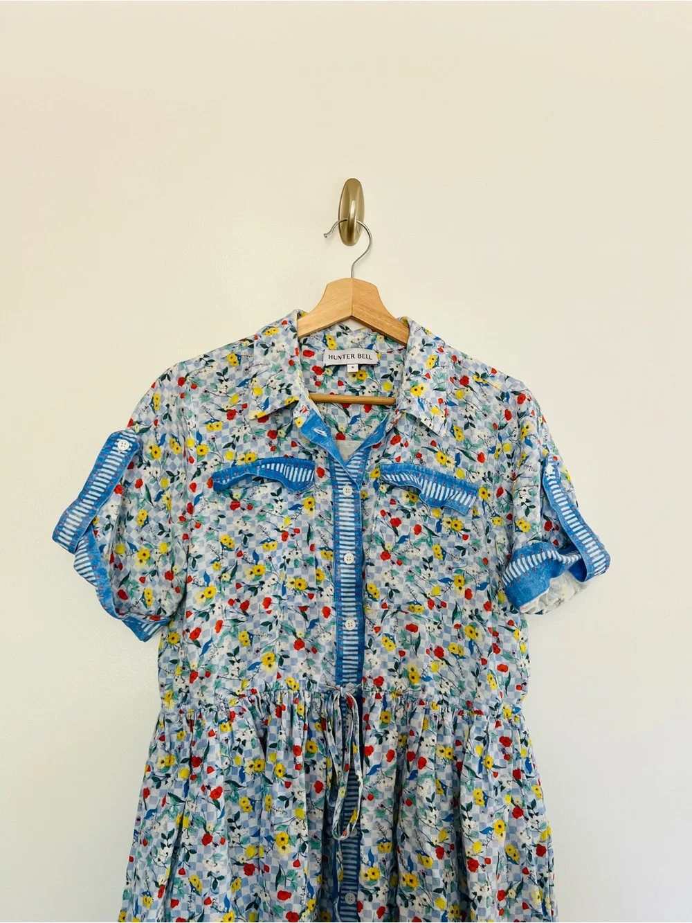 HUNTER BELL Women's Peyton Floral Mini Dress Size Small - Picture 3 of 9